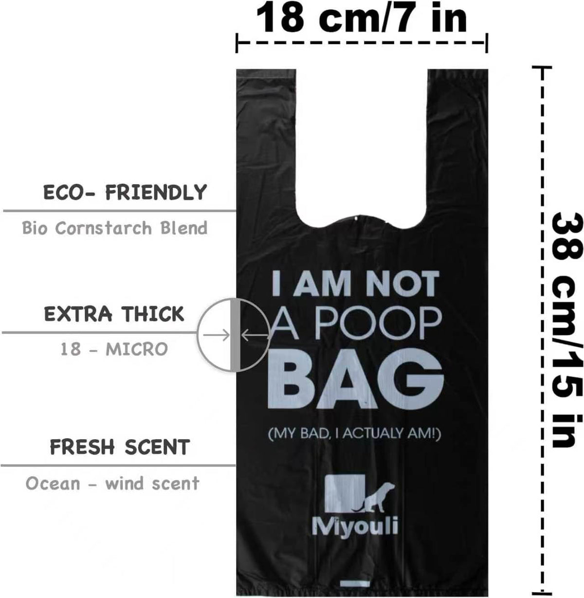 Biodegradable biohazard waste bags