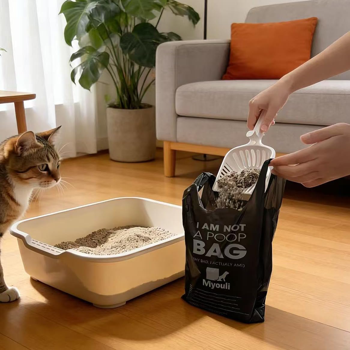 Custom compostable cat litter bags