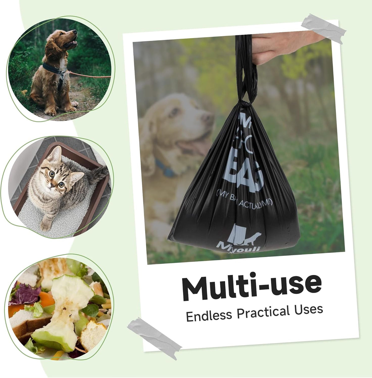 Custom compostable takeout bags